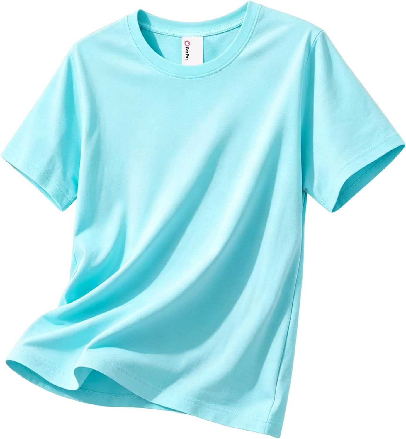 PATPAT Boys Cotton Short Sleeve T-Shirt Kids Crewneck Tops Plain Basic Tees | Amazon (US)