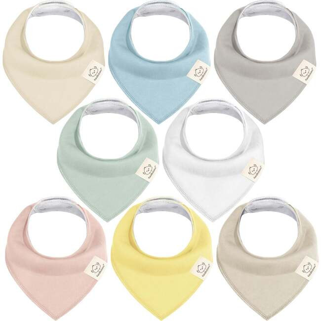 8-Pack Organic Baby Bandana Drool Bibs for Boys and Girls, Dawn | Maisonette