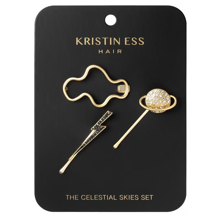 Kristin Ess Abstract Bobby Hair Pins - 3ct | Target