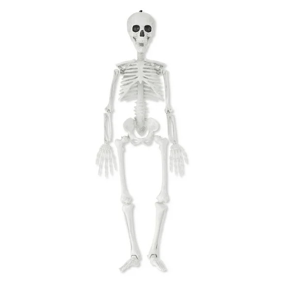 35" Hanging Faux Skeleton Outdoor Decoration, Halloween by Way To Celebrate | Walmart (US)