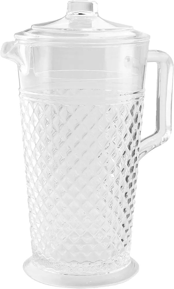 PG Acrylic Water Pitcher - 80oz Clear Plastic Pitcher With Lid, Shatterproof, Ideal for Iced Tea,... | Amazon (US)
