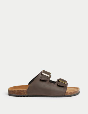 Leather Slip-On Sandals | Marks and Spencer US