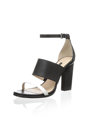 French Connection Ina Sandal - Black/Winter White | MY HABIT