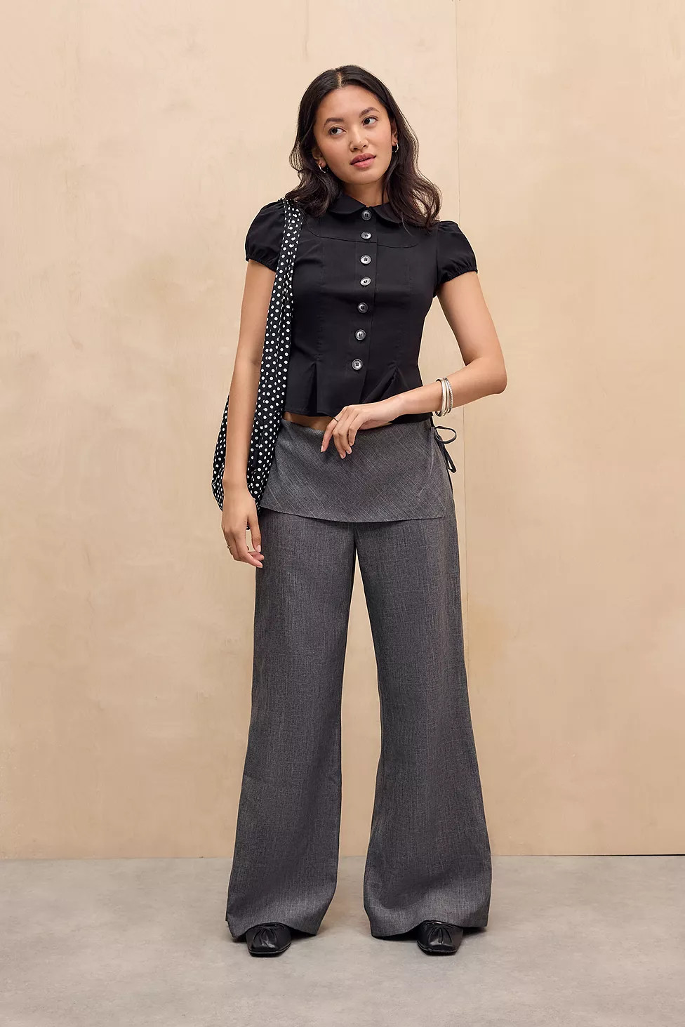 UO Side Tie Skirt Trousers | Urban Outfitters UK
