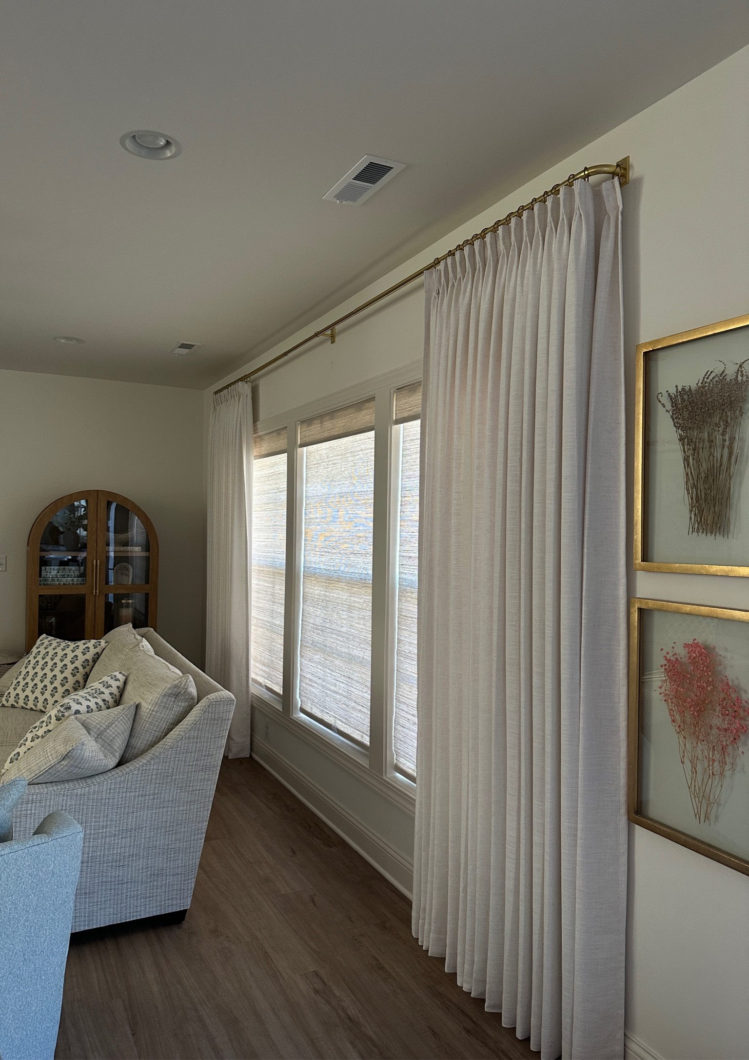 Shades and drapes are up in the living room & I couldn’t love them more!!! 

#LTKHome