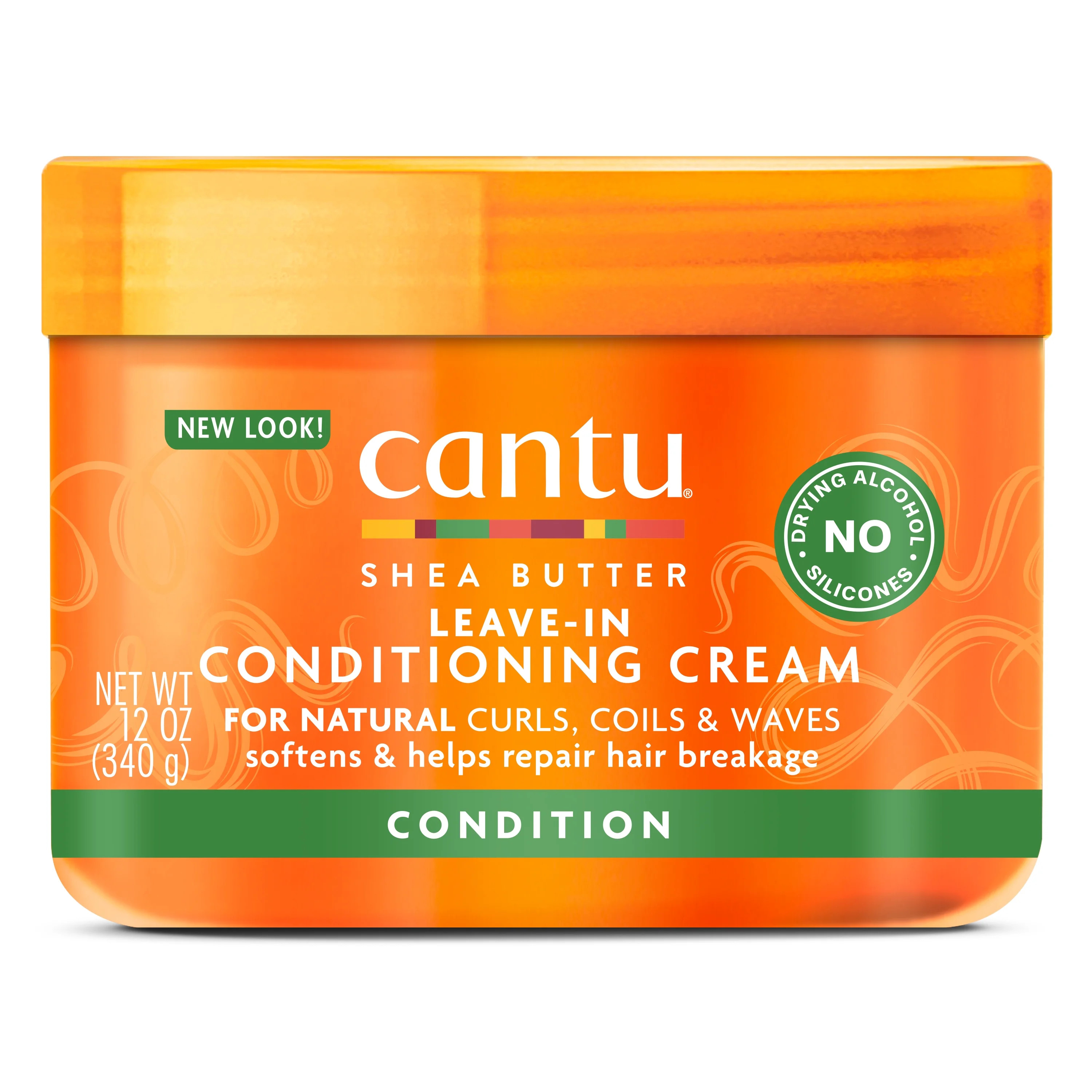 Cantu Leave-In Conditioning Cream with Shea Butter, 12 fl oz - Walmart.com | Walmart (US)