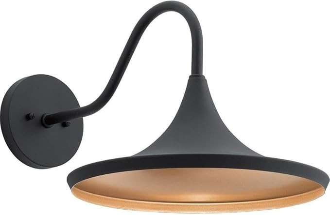Kichler 59029BKTLED Elias Outdoor Wall Sconce, 1-Light 9 Watts, Textured Black | Amazon (US)