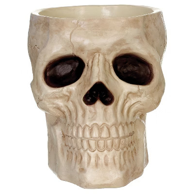 Seasons USA Skull Candy Bowl Halloween Decoration - 9.5 in - Off-White | Target