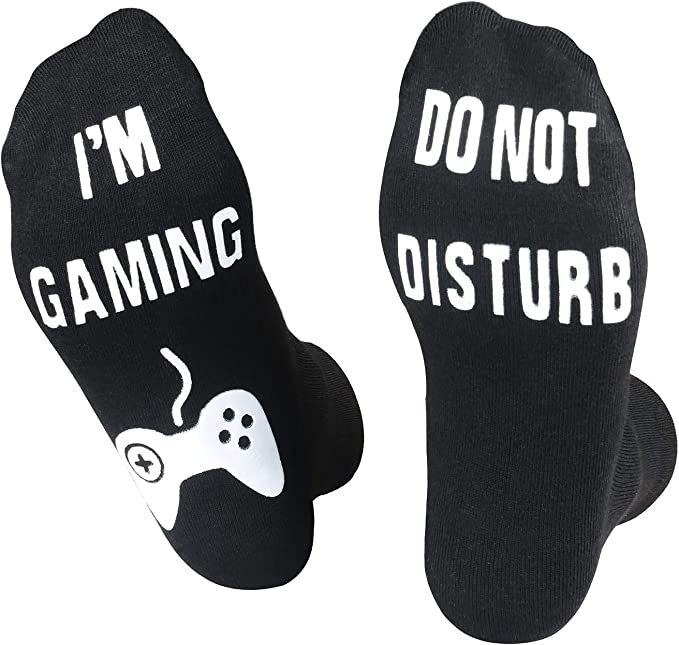 Do Not Disturb I'M Gaming Socks, Gamer Sock Gaming Gifts for Boys Mens Women Valentines Fathers D... | Amazon (US)