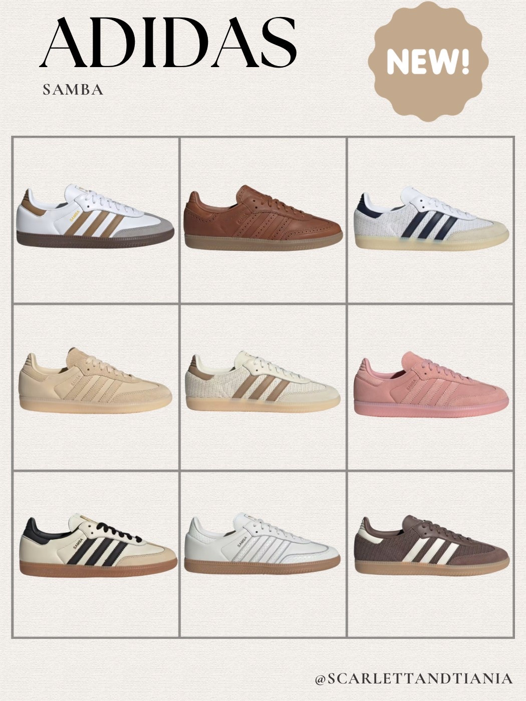 New Adidas Sambas! 

Women’s sneakers  // women’s tennis shoes // adidas // new fashion // shoes 

#LTKShoeCrush #LTKSpringSale #LTKActive