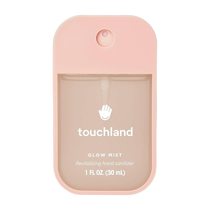 Touchland Glow Mist Revitalizing Hand Sanitizer Spray, Rosewater scented, 1FL. OZ. Travel Size | Amazon (US)