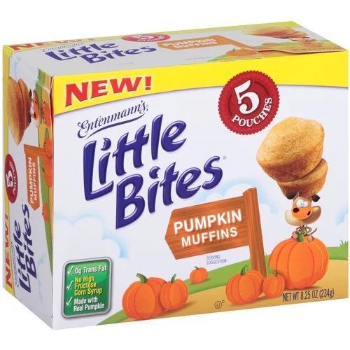 Little Bites Pumpkin - Pack Of 4 (8.25Oz Each Box) | Walmart (US)
