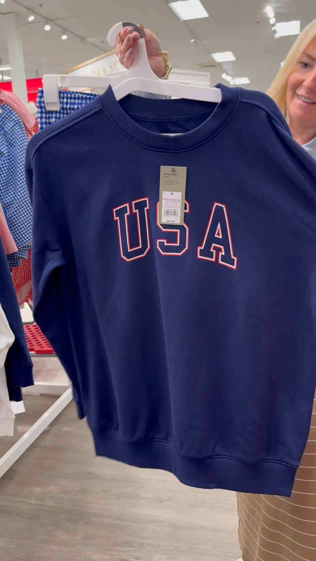 Cute USA sweatshirt and shorts for July 4th @target @targetstyle #usa #americanflag #americaflagsweater #july4th #outfit #target #targetstyle 

#LTKFamily #LTKFindsUnder50 #LTKSeasonal