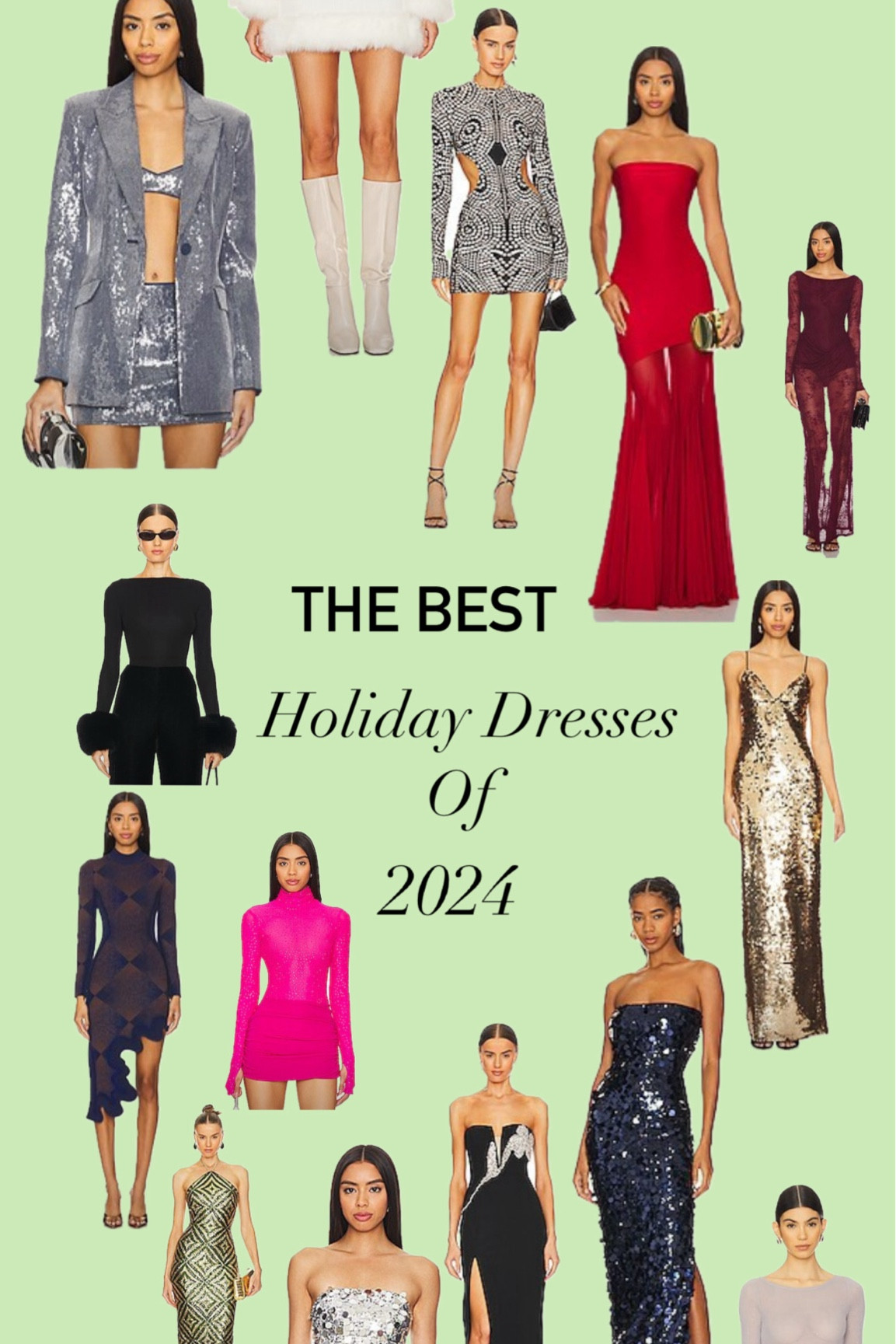 Holiday dresses and pieces that stood out! 2 day shipping available in 2024! You still have time to find that perfect piece for the holiday party you were invited to. 🍸 #revolve #shoppingaddict 

#LTKStyleTip #LTKParties #LTKWedding