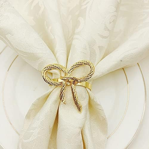 6Pcs Gold Napkin Rings,Metal Butterfly Napkin Holders for Wedding, Dinner Party, Table Decoration... | Amazon (US)