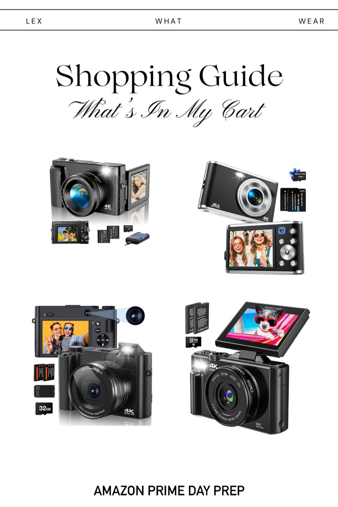 Amazon Prime Day Deals: Digital Cameras!! 

#LTKFamily #LTKFindsUnder100 #LTKSaleAlert