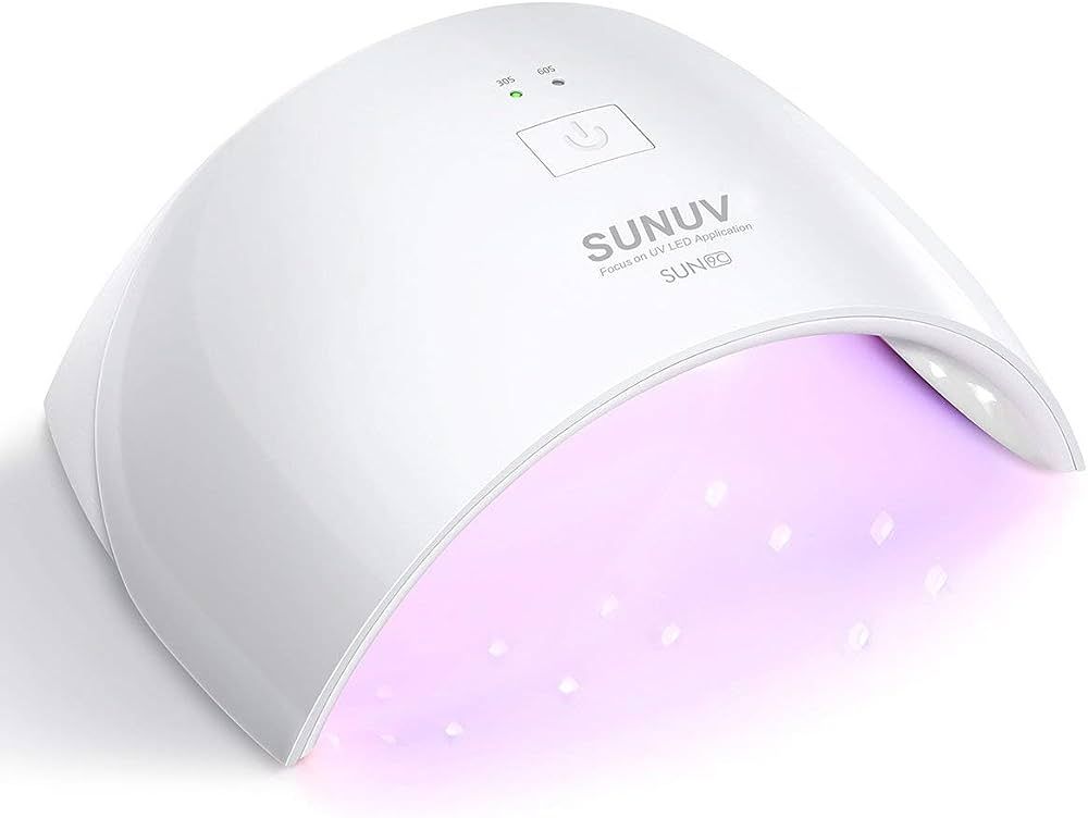 SUNUV LED UV Light Nail Dryer for Gel Polish Curing Lamp with Sensor 2 Timers SUN9C White Gift fo... | Amazon (US)