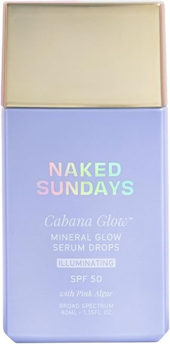 Naked Sundays CabanaGlow Illuminating Tinted Sunscreen Serum Drops SPF 50 - Hydrating, Brightenin... | Amazon (US)