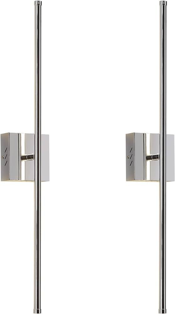 Modern Wall Sconces Set of Two, Dimmable Hardwired Wall Sconces, 350° Rotate, LED Chrome Wall Li... | Amazon (US)