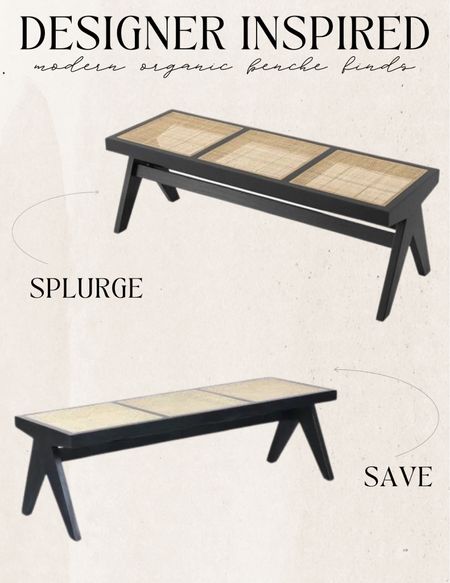 Designer inspired modern organic benches. Looks for less. Splurge or save finds. Budget friendly furniture finds. For every budget. Organic modern, traditional, mid century modern, boho chic, coastal home. Amazon home finds, modern farmhouse style, budget decor, splurge or save favorites.

#LTKFind #LTKhome #LTKstyletip