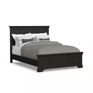 HOMESTYLES Bedford Black Queen Bed Frame 5531-500 - The Home Depot | The Home Depot