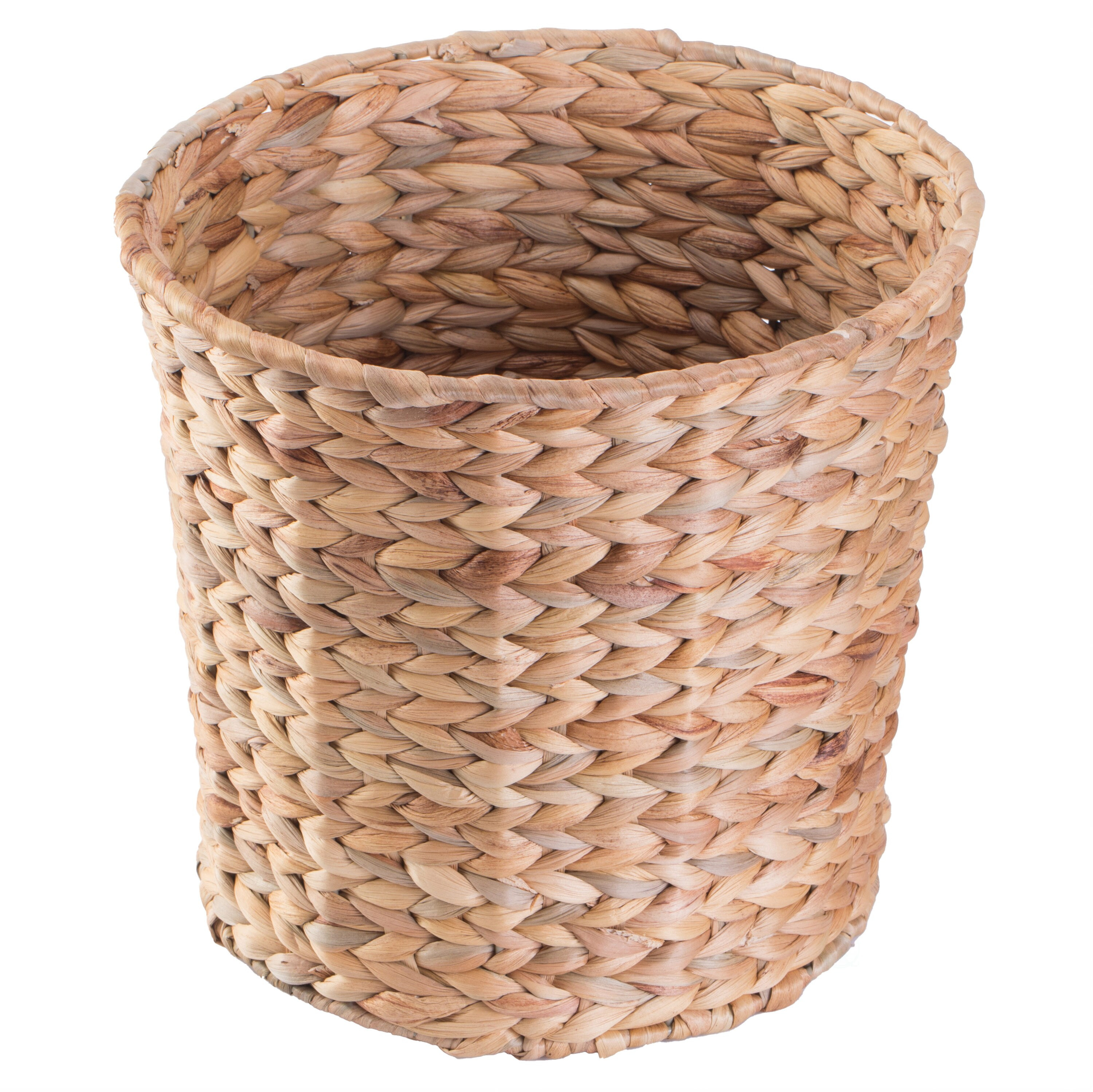 Vintiquewise Medium Brown/water hyacinth Water hyacinth Stackable Basket | QI003226.S | Lowe's