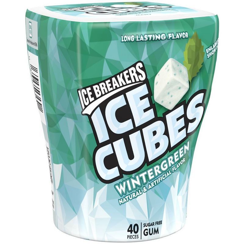Ice Breakers Ice Cubes Wintergreen Sugar Free Gum - 40ct | Target