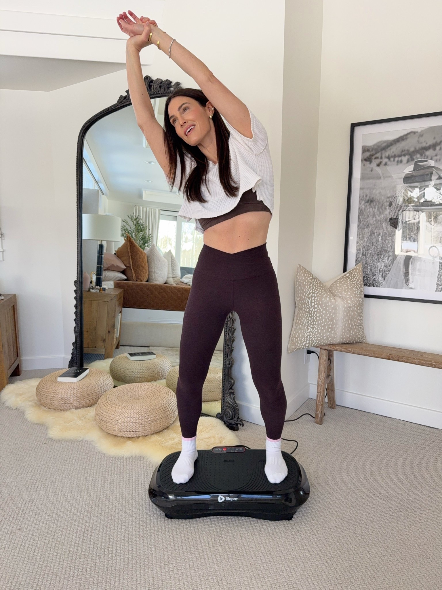 One of my favorite moves on my vibration plate - side bend🙋🏻‍♀️

Wellness
Morning routine
Health 
Home 
Amazon sale 

#LTKselfcare #LTKmorningroutine #LTKHome
