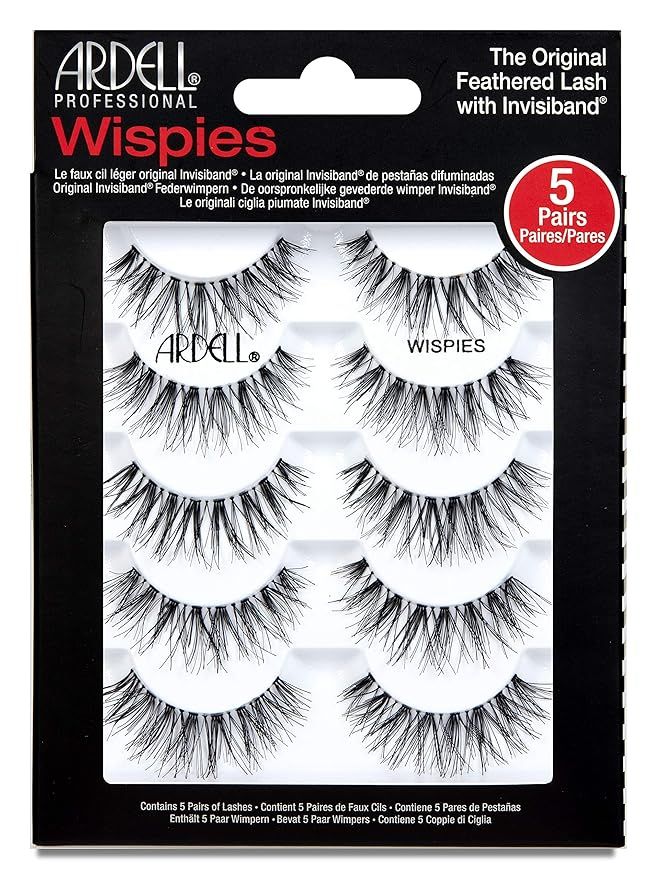 Ardell False Eyelashes Wispies Black, 1 pack (5 pairs of strip lashes per pack) | Amazon (US)