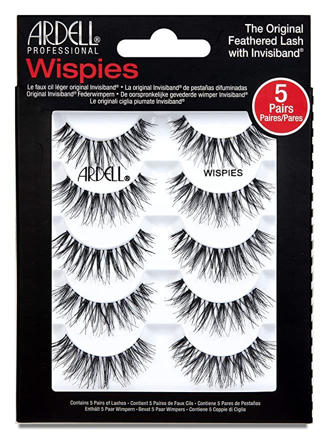 Ardell False Eyelashes Wispies Black, 1 pack (5 pairs of strip lashes per pack) | Amazon (US)