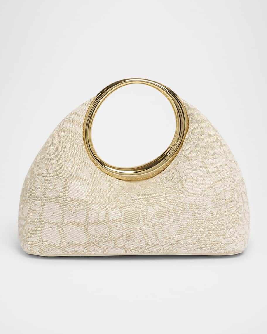 Jacquemus Le Petit Calino Croc-Printed Top-Handle Bag | Neiman Marcus