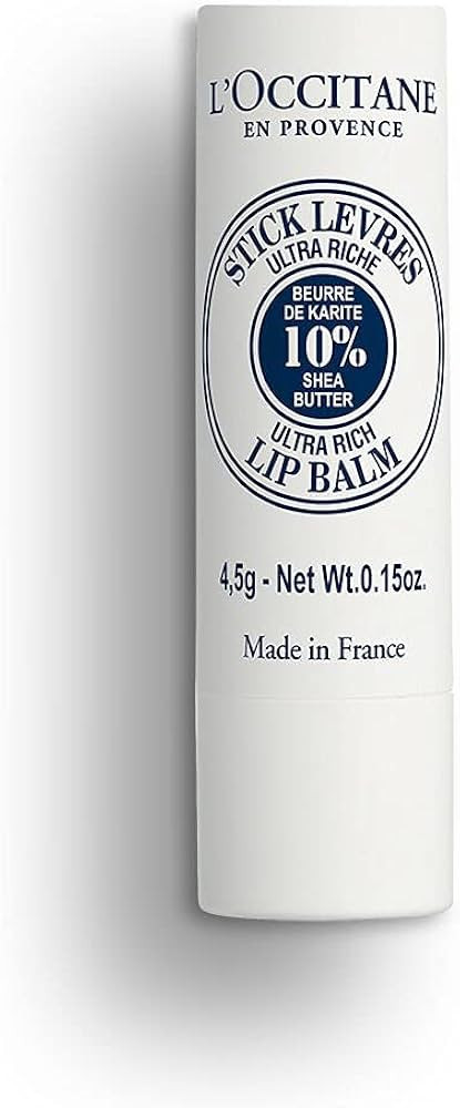 L'Occitane Ultra-Rich 10% Shea Butter Nourishing Lip Balm Stick, Net Wt. 0.15 oz | Amazon (US)