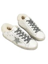 'Vanessa' Star Distressed Sneakers with Fleece Lining | Goodnight Macaroon