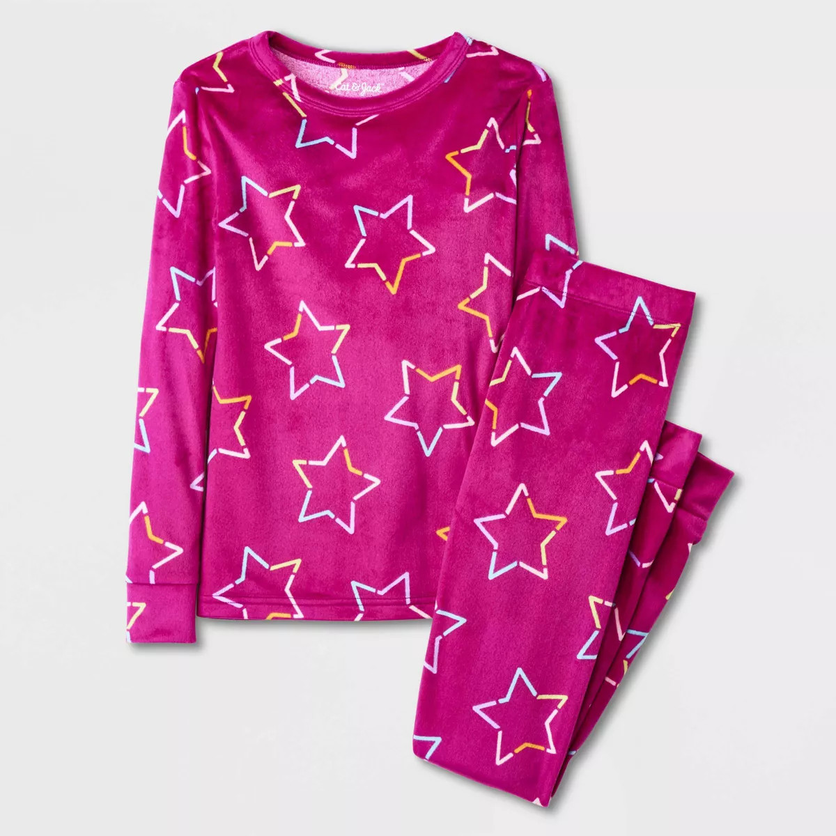 Kids' 2pc Long Sleeve Snuggly Soft Pajama Set - Cat & Jack™ | Target