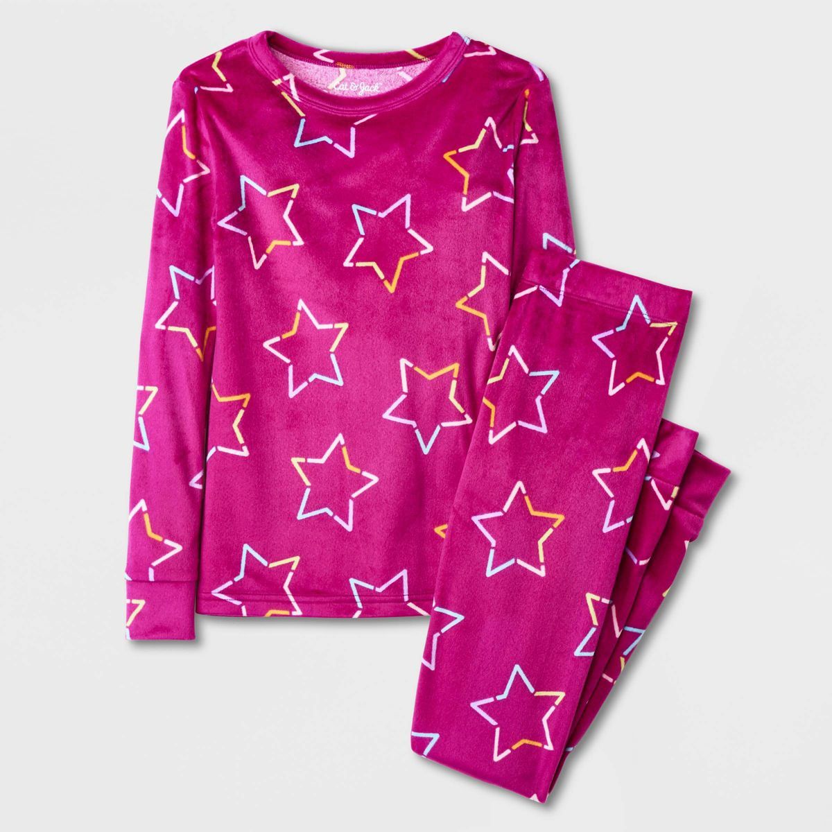 Kids' 2pc Long Sleeve Snuggly Soft Snug Fit Pajama Set - Cat & Jack™ | Target