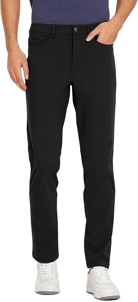 CRZ YOGA Men's All Day Comfy Golf Pants with 5-Pocket - 30"/32"/34'' Quick Dry Lightweight Casual... | Amazon (US)