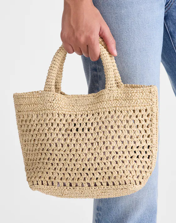 The Woven Mini Tote | Madewell