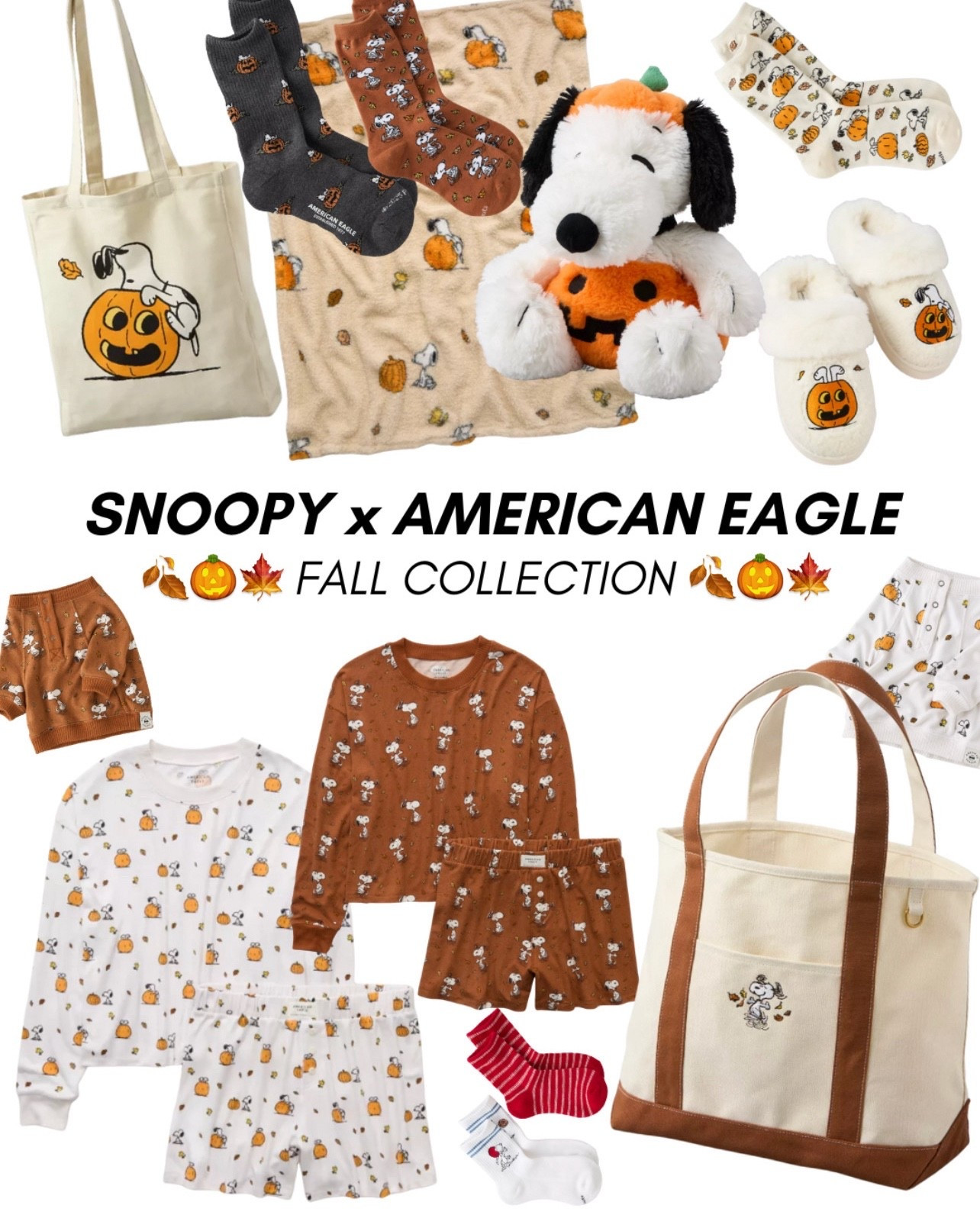 Snoopy x American Eagle Fall collection is here!!🥹🧡

#snoopy #americaneagle #pajamas #pajamaset #loungewear #fall #fallfashion #halloween 

#LTKStyleTip #LTKSeasonal #LTKItBag