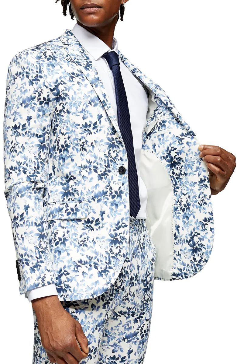 Floral Skinny Fit Suit Blazer | Nordstrom