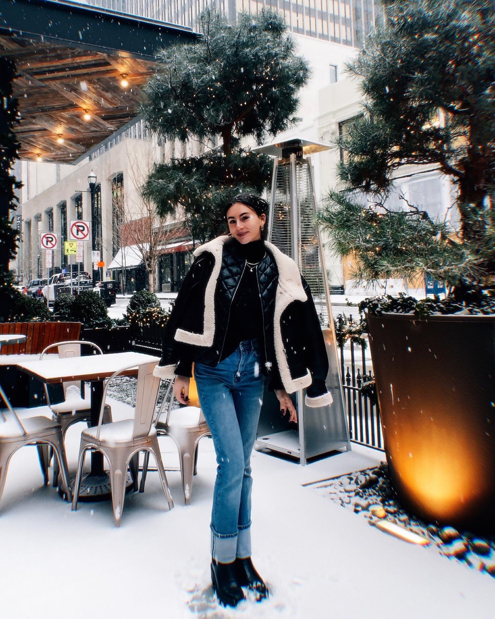 Winter wonderland fashion ❄️ wearing vest and jacket for extra warmth 

#LTKunder100 #LTKHoliday #LTKSeasonal