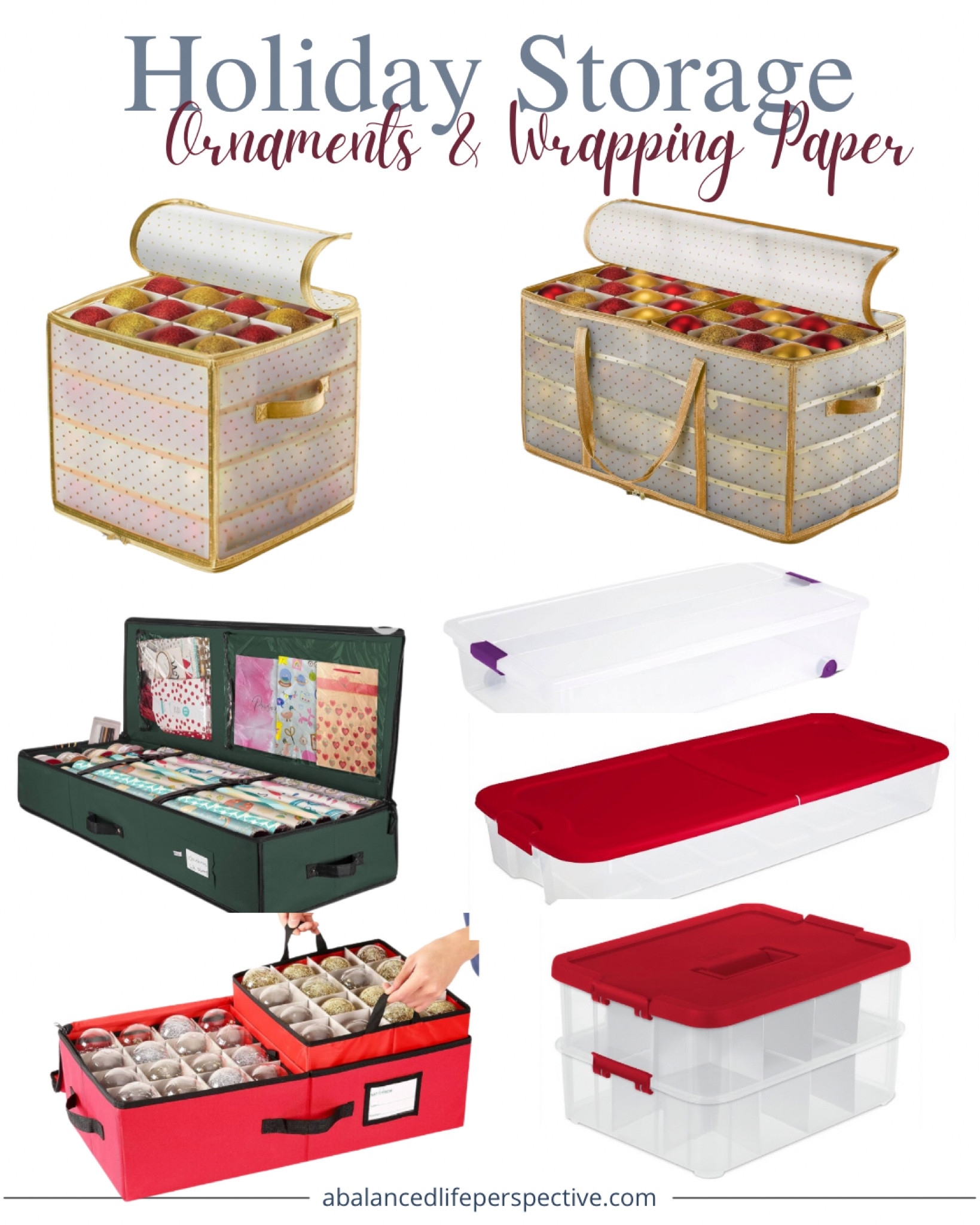 Sharing my favorite Christmas decor & present wrapping storages. Adding a few simple tools has made staying organized throughout the holidays so much easier! 

#LTKhome #LTKSeasonal