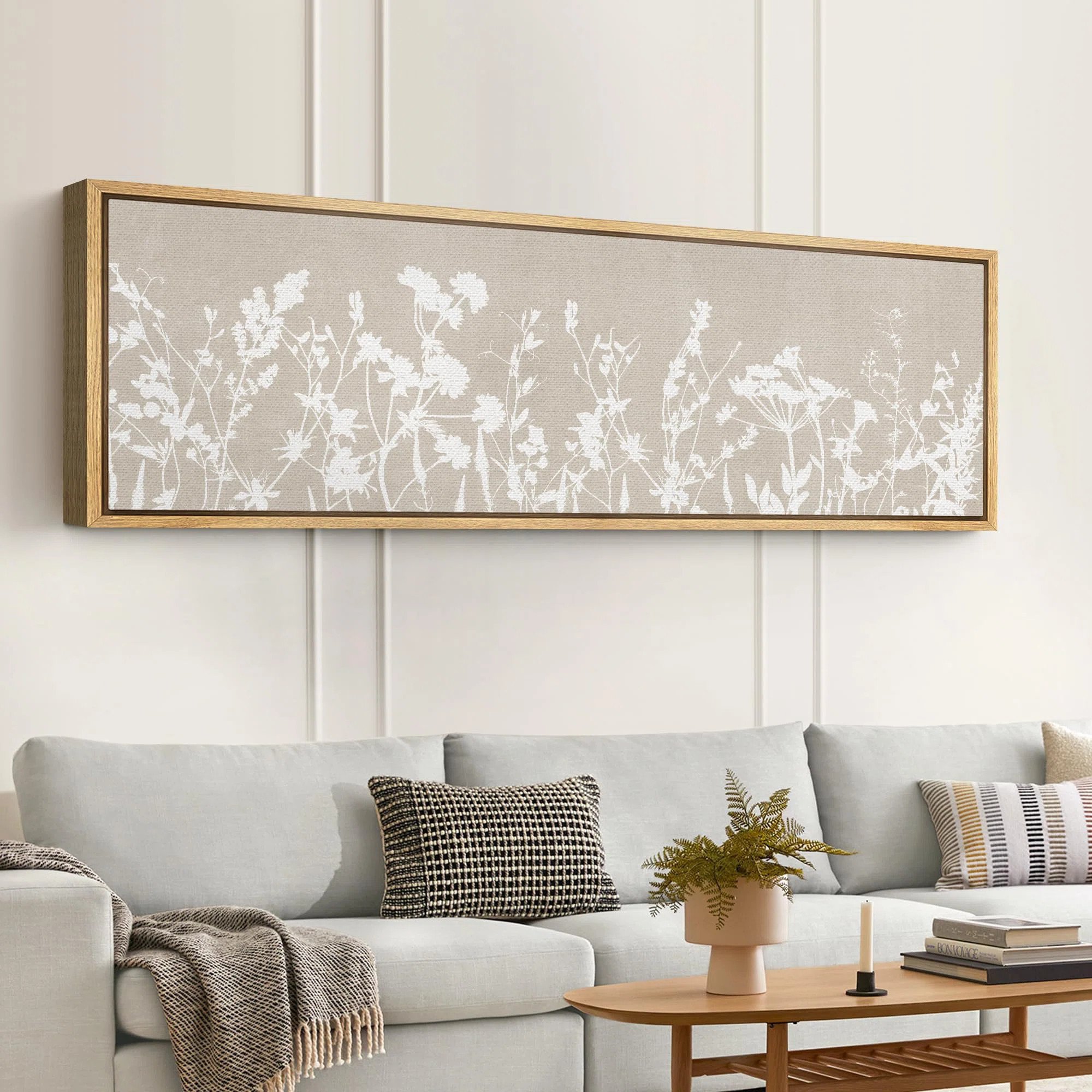 Vibrant Wildflower " Delicate Wildflowers Floral Botanical Silhouette Modern Art Mnimalist Neutra... | Wayfair North America