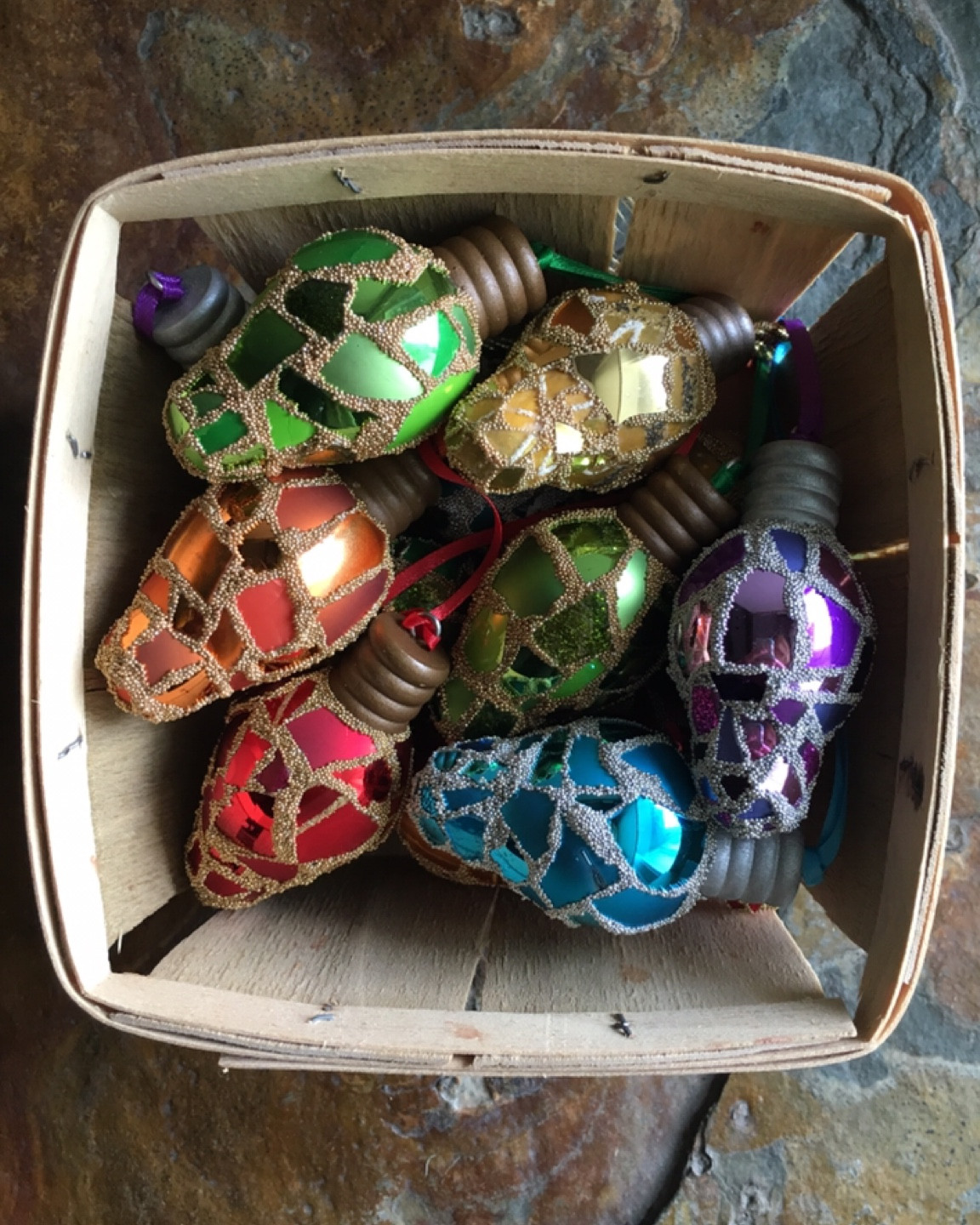 Sharing mosaic ornaments made from broken glass ornaments. 

It’s time to start planning your tree trimming.🎄 Lightbulb ornaments are handmade and come in 7 colorways. 

For mosaic tips, tutorials, inspiration, and so much more please visit my YouTube channel: YouTube.com/julieweilbacher. 

Follow @julieweilbacher on Instagram for all things mosaic art. Lightbulb ornaments - glass ornaments - Christmas decor - tree trimming - Christmas ornaments - unique ornaments - mosaic Christmas - mosaic - mosaics - handmade holidays - baubles

#LTKSeasonal #LTKhome #LTKHoliday