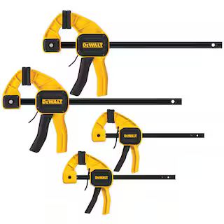 DEWALT Medium and Large Trigger Clamp (4-Pack)-DWHT83196 - The Home Depot | The Home Depot