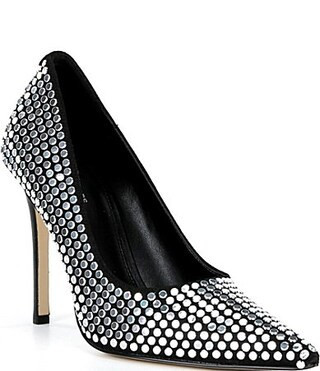 Michael Kors Elyse High Nailhead Studded d'Orsay Pumps - 9.5 | Dillard's