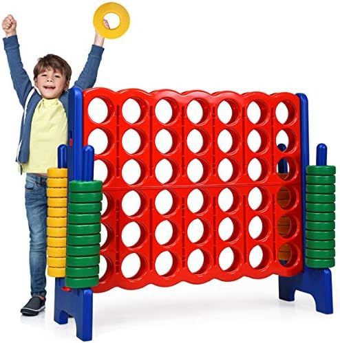 Costzon Giant 4-in-A-Row, Jumbo 4-to-Score Giant Games for Kids & Adults, Indoor Outdoor Party Fa... | Amazon (US)
