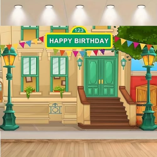 Happy Birthday Photography Backdrop Kindergarten Online Education Banner Back to School Letter Ba... | Amazon (US)