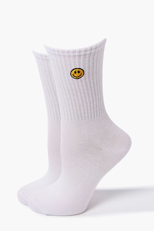Happy Face Crew Socks | Forever 21 (US)