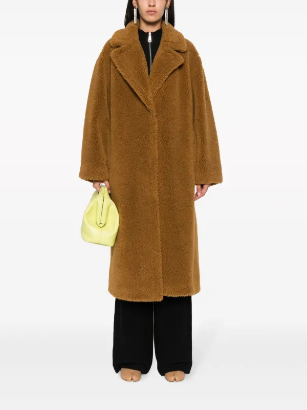 STAND STUDIO Maria single-breasted Midi Coat - Farfetch | Farfetch Global