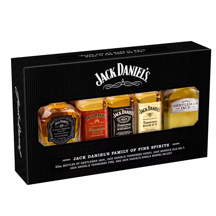 Jack Daniel's Tennessee Whiskey Gift Pack - 5pk/50ml Bottles | Target